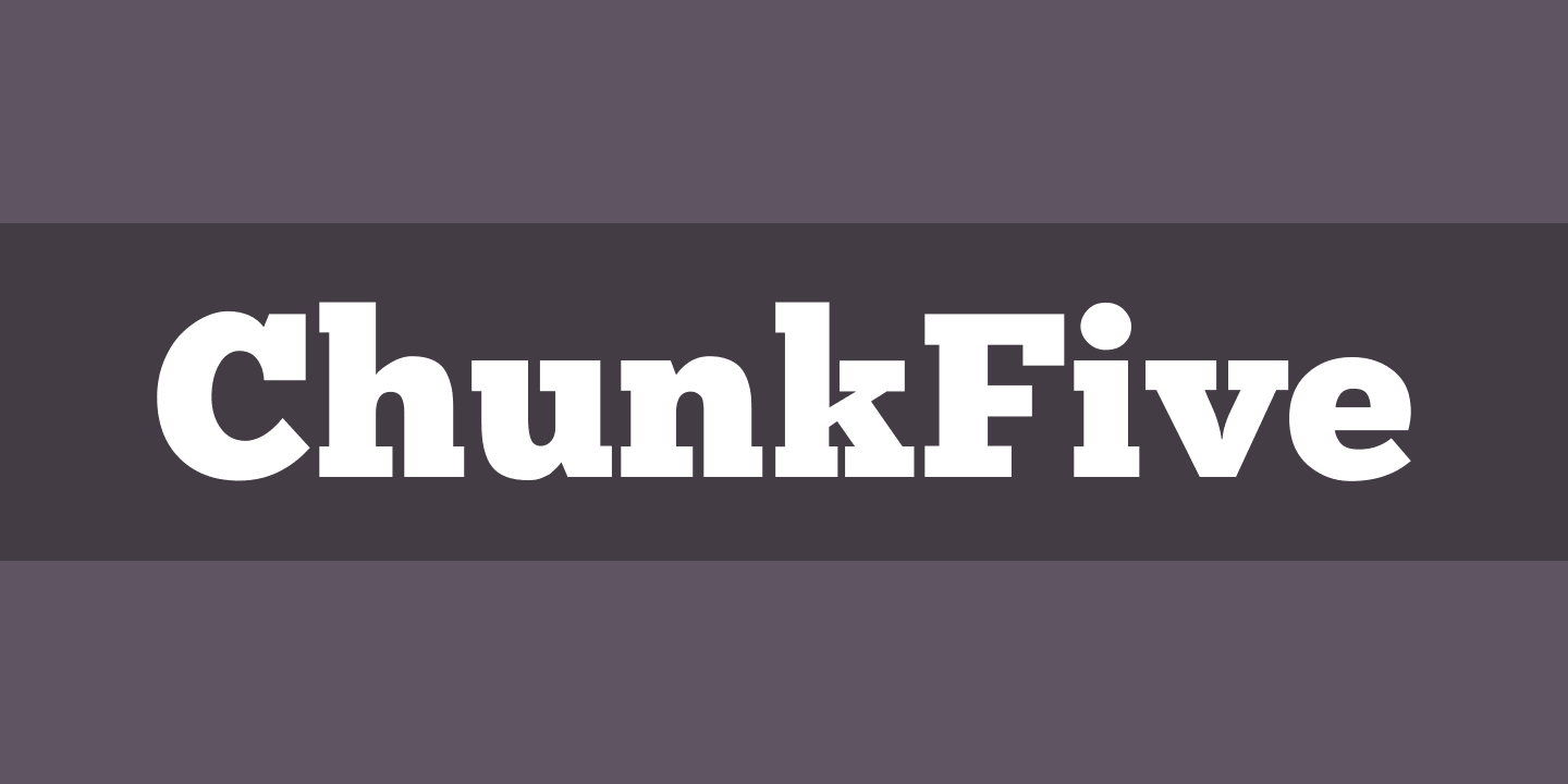 Beispiel einer ChunkFive Regular-Schriftart